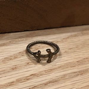ModCloth Nautical Anchor Knuckle Ring